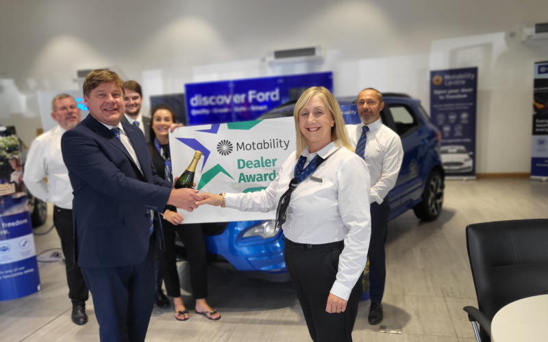 West Bromwich Motor Dealership Wins Motability Customer Care Award