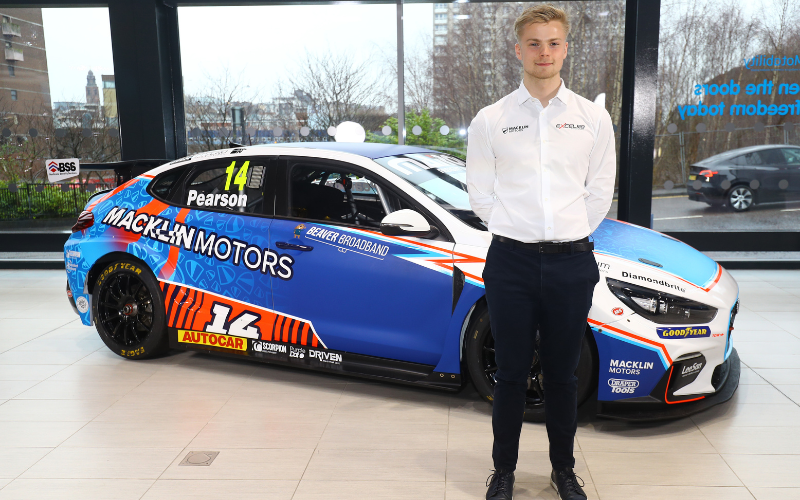 Ronan Pearson with car