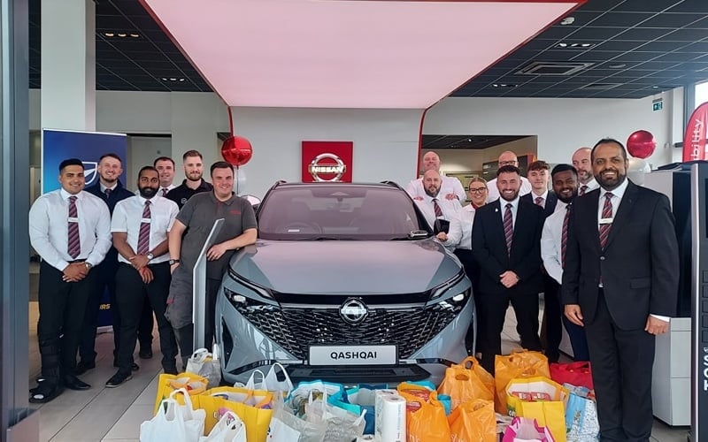 Bristol Street Motors Darlington Nissan Shows Support For King's Foodbank