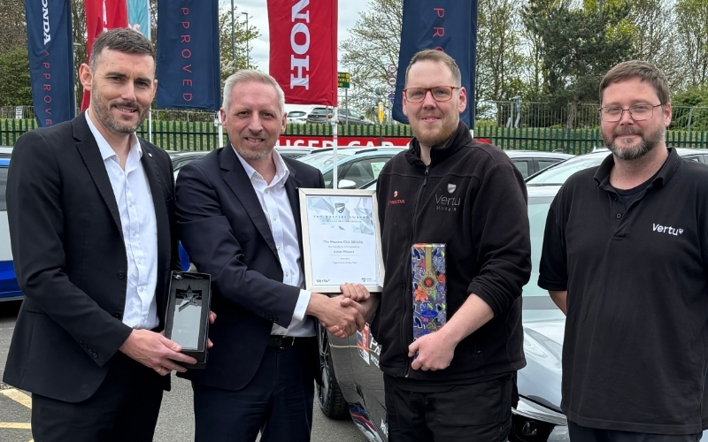 Derby Technician Named Apprentice Of The Year At Vertu Masters Award