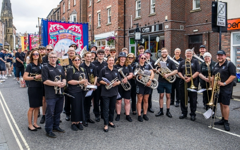 Vertu Support Helps Dunston Silver Band March To Success At Durham Miners' Gala